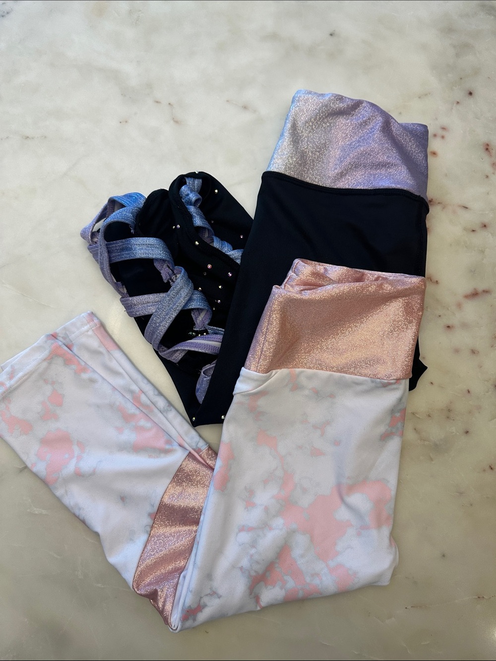 Rebel Cheer Athletics Leggings Bundle 2 Pair Youth Medium